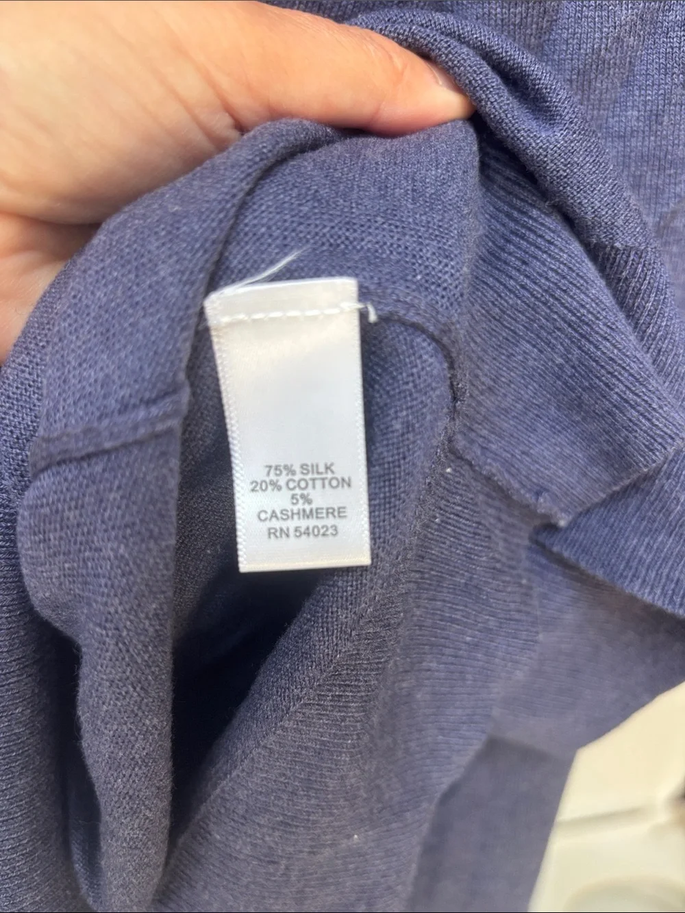 Banana Republic Men's V-Neck Sweater - Slate Blue
